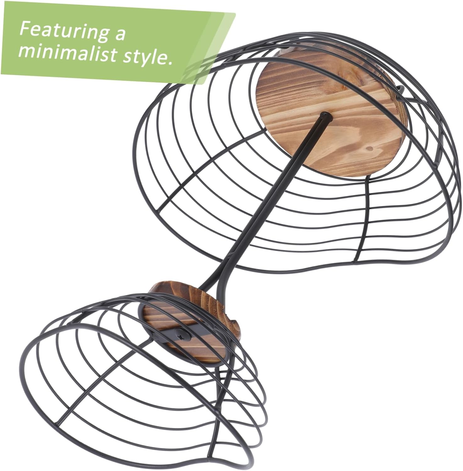 PRETYZOOM Multi Decorative Fruit Basket for Kitchen Counter Elegant Wire Fruit Bowl with Ample Storage Minimalist Design for Tabletop Organization