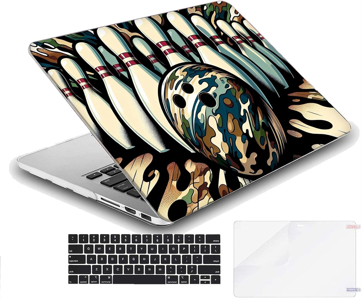 Compatible with MacBook Neo 13-inch, Hard Shell Case with Keyboard Cover and Screen Protector (A3404 A18 Pro chip, 2026 Release) - Bowling MC22825