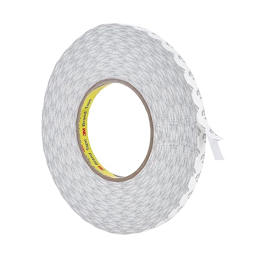 QDiShi Cinta adhesiva de doble cara resistente, 164 pies x 0.31 pulgadas, impermeable, cinta adhesiva de montaje extraíble para tira LED, molduras