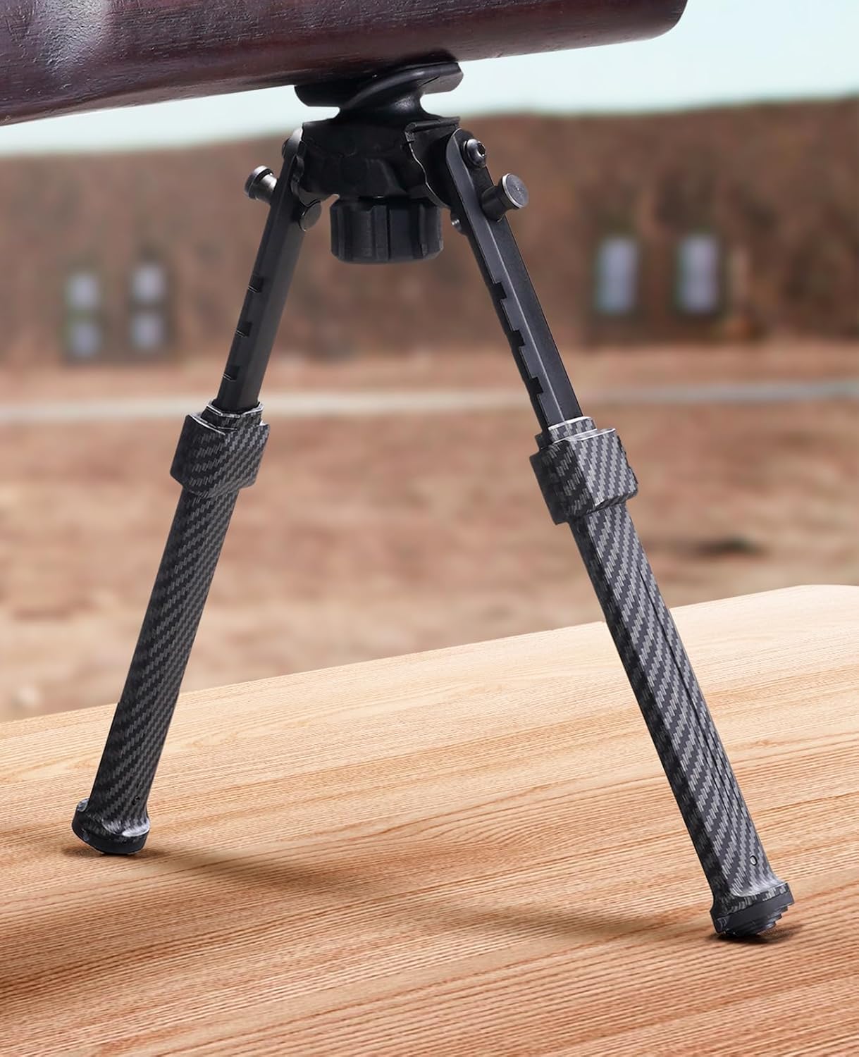 CVLIFE Sling Stud Bipod for Rifle Bipod Carbon Fiber Lightweight Stable Adjustable for Hunting and Shooting