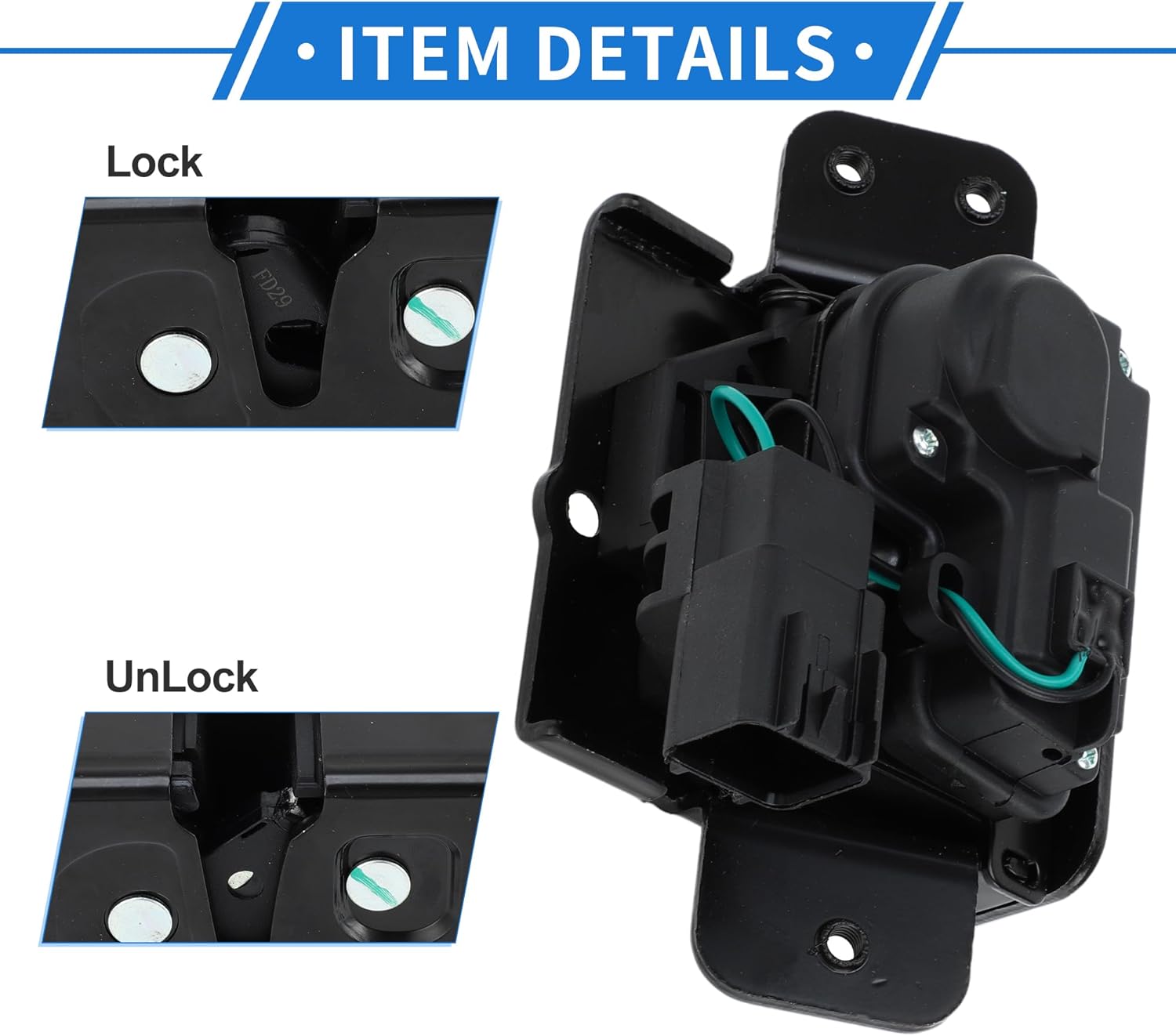 Rear Liftgate Door Lock Actuator for Chevrolet Tahoe 2007-2014 for GMC Terrain 2010-2017 Tailgate Latch Assembly