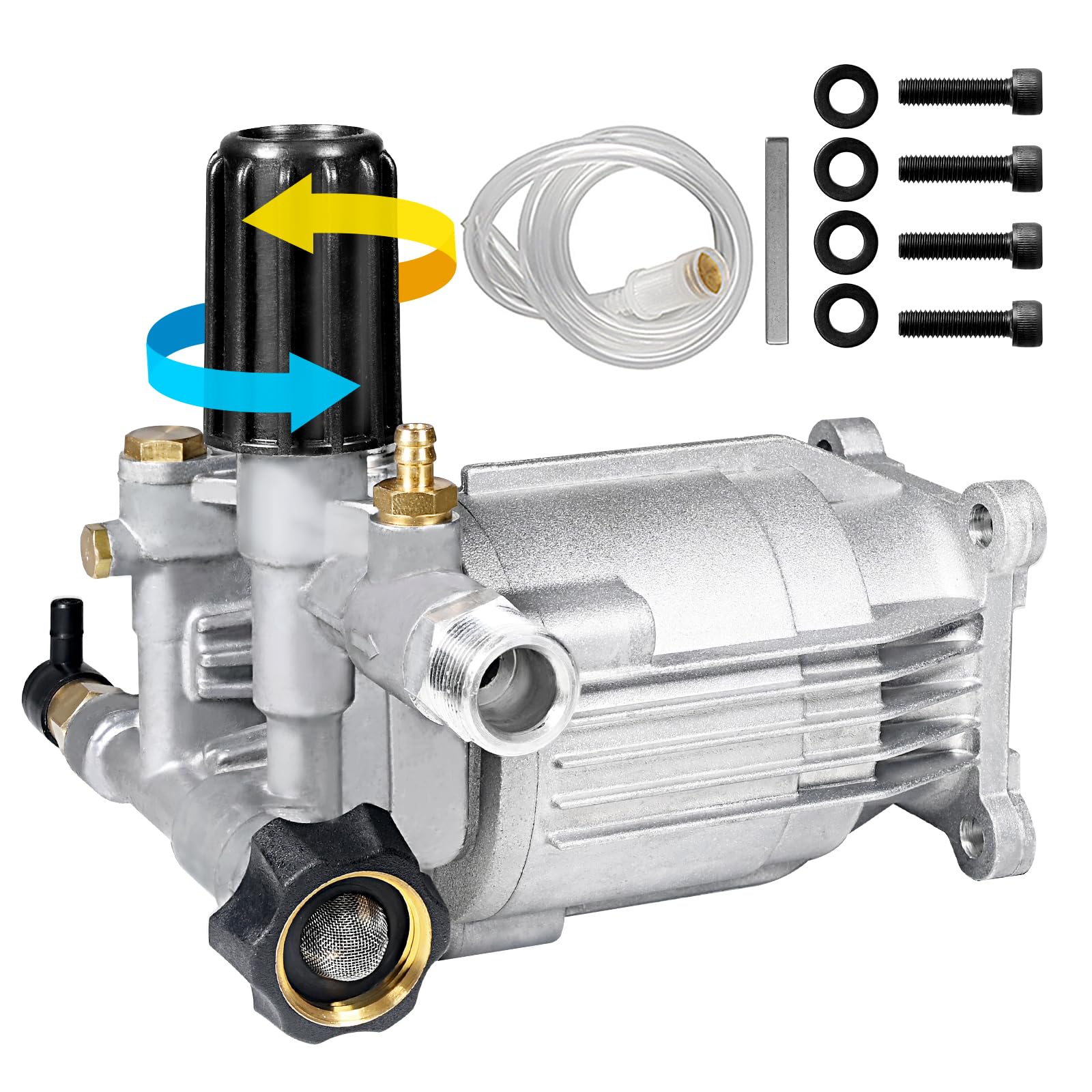 Sponsored Ad - 3/4" Shaft Horizontal Pressure Washer Pump, Easy Adjust 2800-3400 PSI, 2.5 GPM, OEM Replacement Pump for Simpson, Honda GC 160 GC 190, Homelite, AR rmv 2.5g30