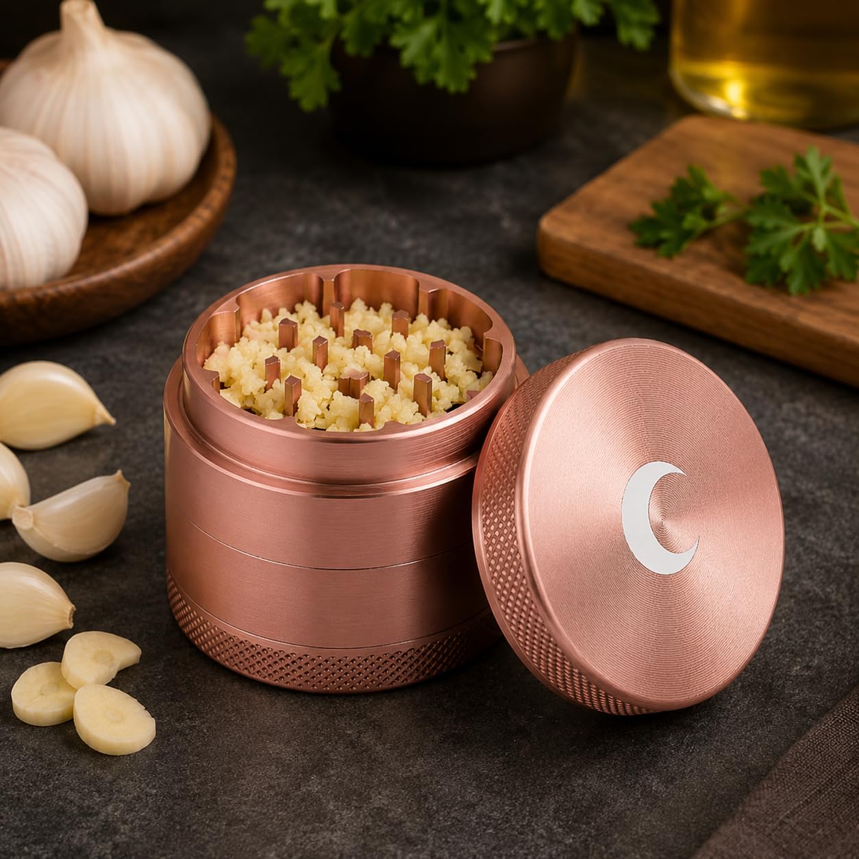 Small Metal Spice Crusher - Grind Herbs & Tea -3