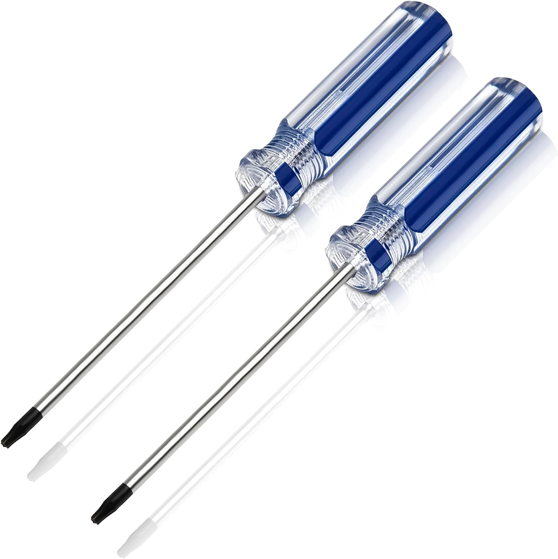 2-Pack T8 Torx Screwdriver - Good for Repair Work, DIY, Electronics & Controllers | Durable Carbon Steel Torx T8 Screwdriver 5.11", Quality Magnetic Head, Non-Slip Handle TR8 driver