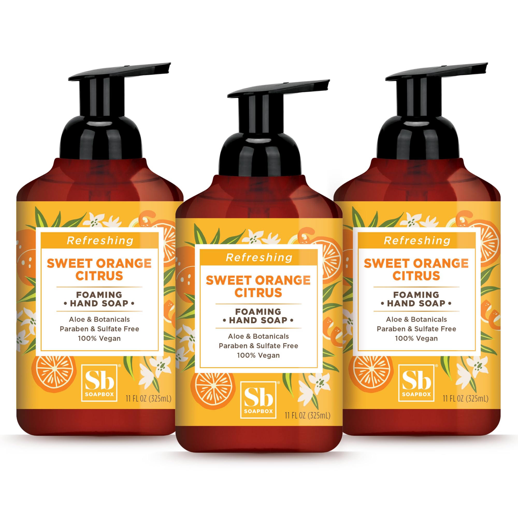 Amazon.com: Soapbox Foaming Hand Soap Orange Zest & Fennel, 11oz
