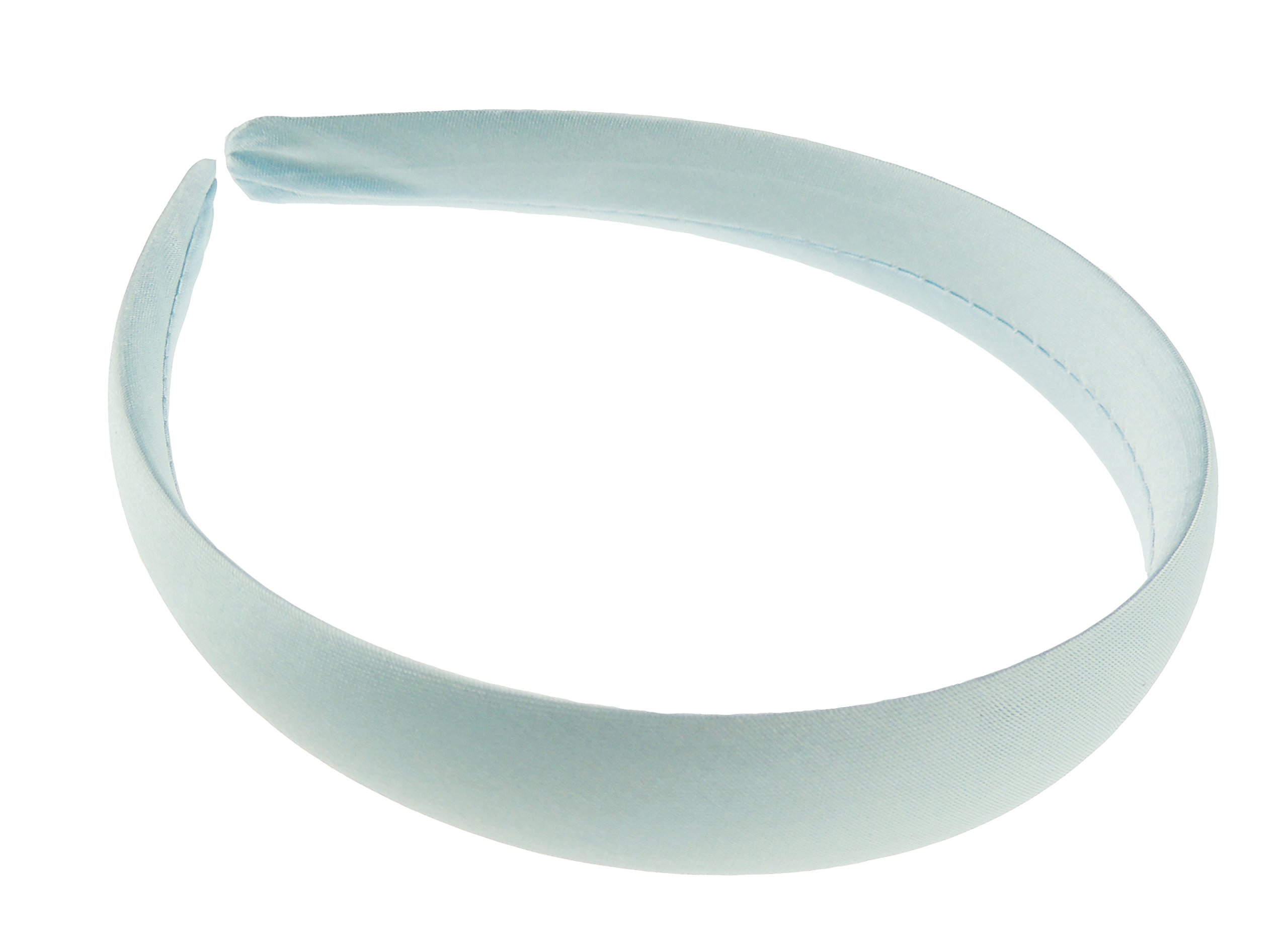 Glamour Girlz Girls Satin 2cm Hair Headband Alice Band (Baby Blue)