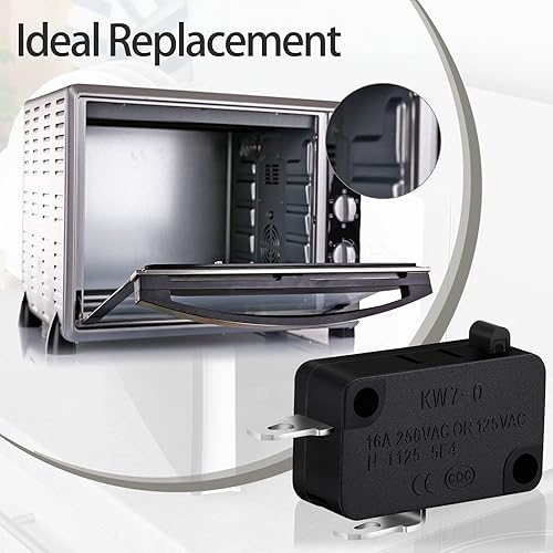 Miniatura 5 de Weewooday 12 piezas de repuesto para interruptor de puerta de horno de microondas W10269458 W10727360 W10269460 Szm-v16-fc-61 Szm-v16-fc-62