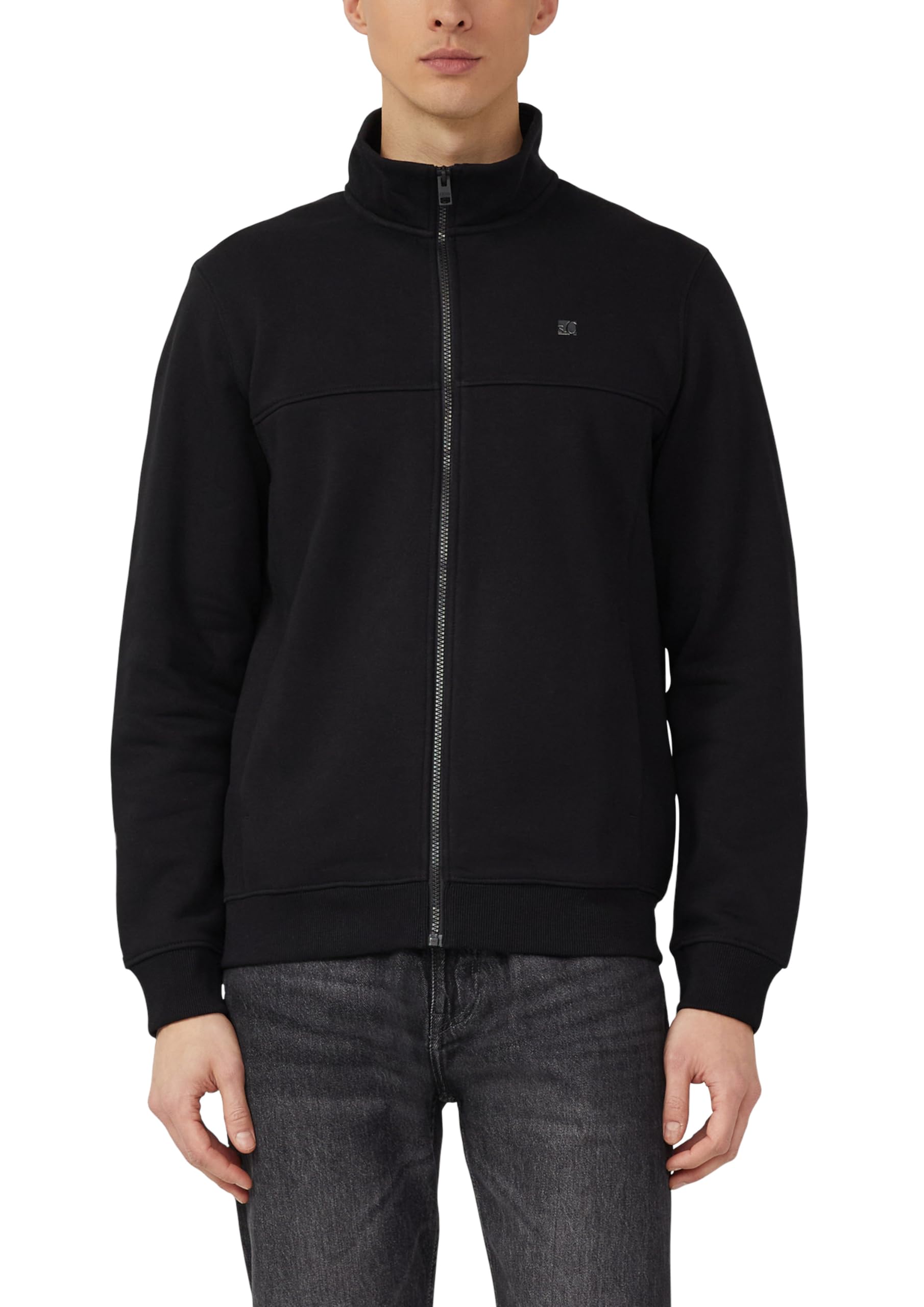 s.Oliver Sweatshirt-Jacke mit Stehkragen und Eingrifftaschen