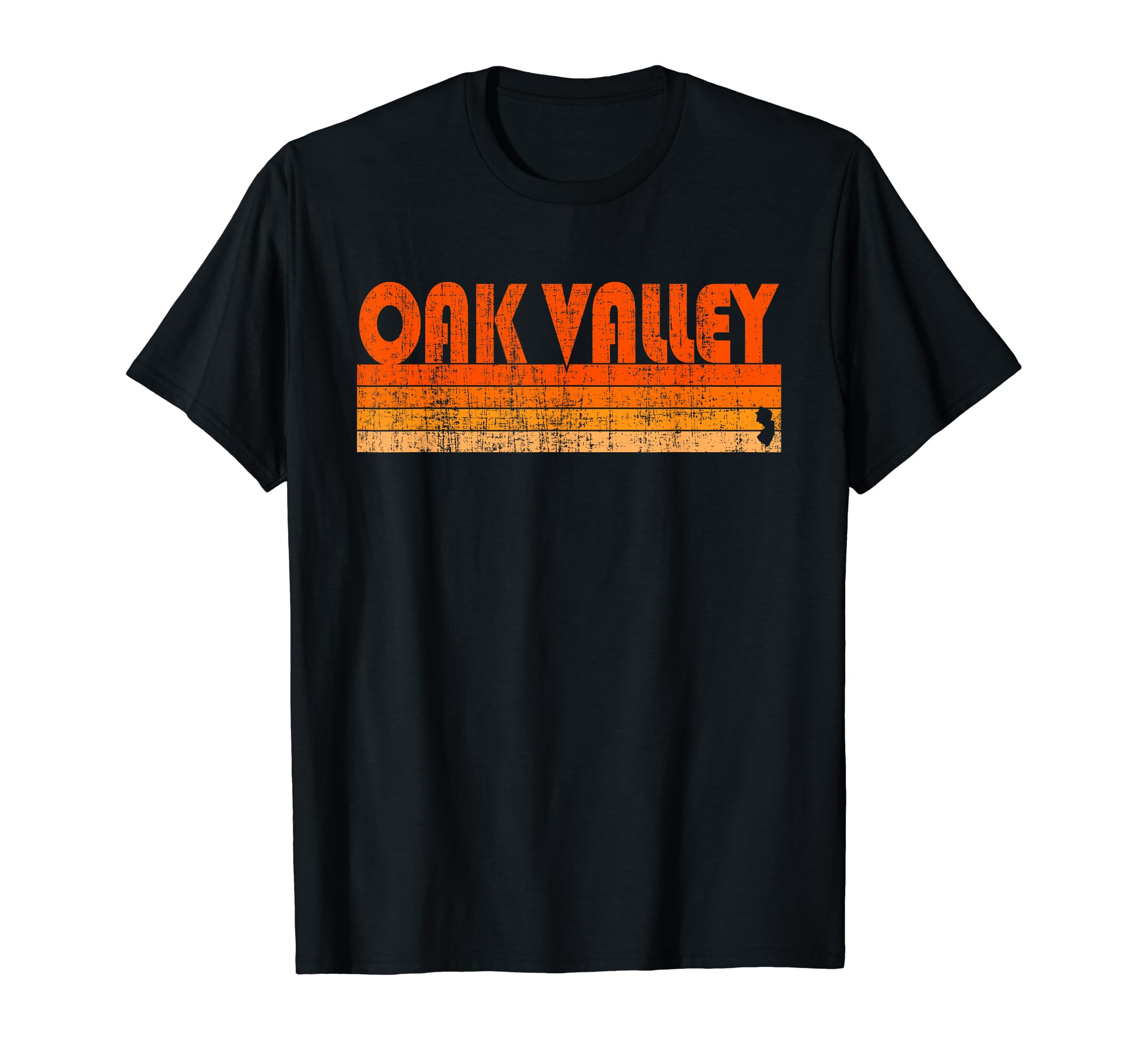 Vintage Look Oak Valley, New Jersey SouvenirsOak Valley, New Jersey Retro 80s Style T-Shirt
