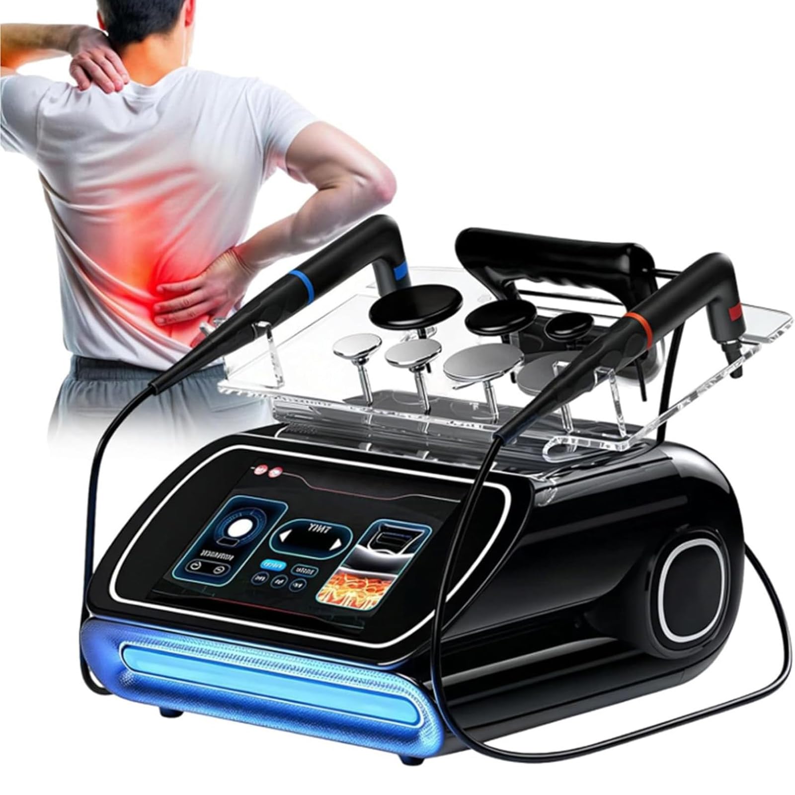Hajmyrdonyx Multicolor 448Khz Diathermy Physiotherapy Machine, Portable Diathermy Therapy Machine, Cet Ret Tecar Device Physical Therapy Physiotherapy Pain Management For Skin Firming, Loss