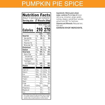 Kellogg's Frosted Mini Wheats Breakfast Cereal, Fiber Cereal, Kids Snacks, Family Size, Pumpkin Pie Spice, 22oz Box (1 Box)