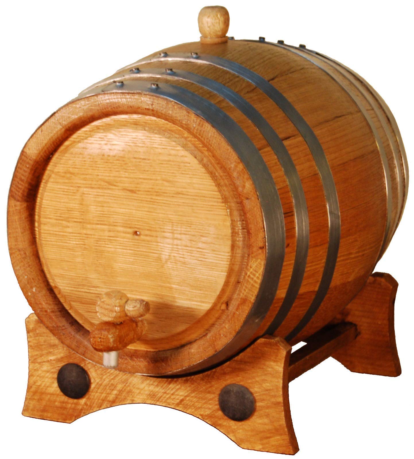 Spaniard Barrels & Coopers Barilotto fatto a mano in rovere americano, 5 litri