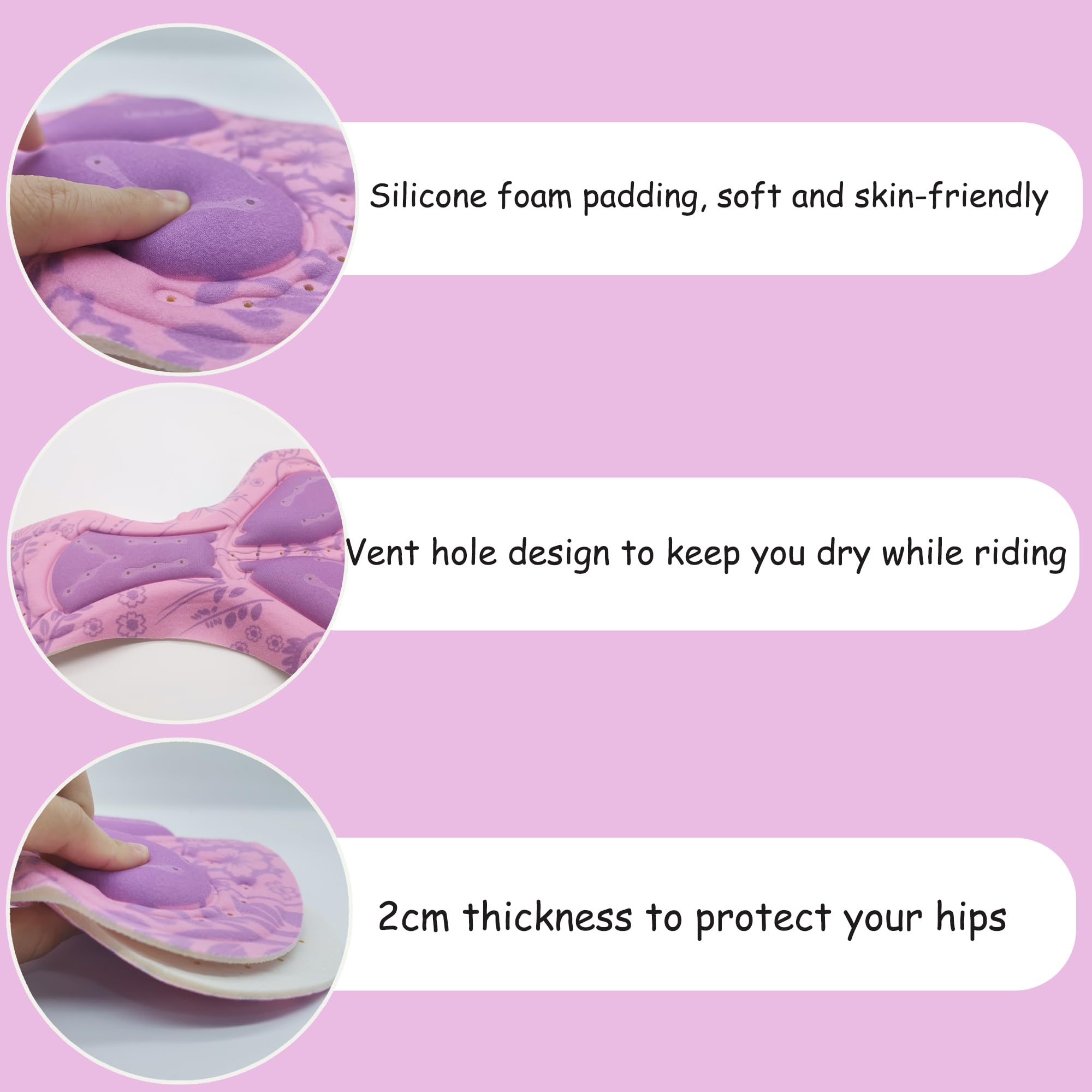 Fahrrad-Shorts-Pad Fahrrad Shorts Hose Kissen Pad Radhose Kissen Unterwäsche auspolstern Für Damen