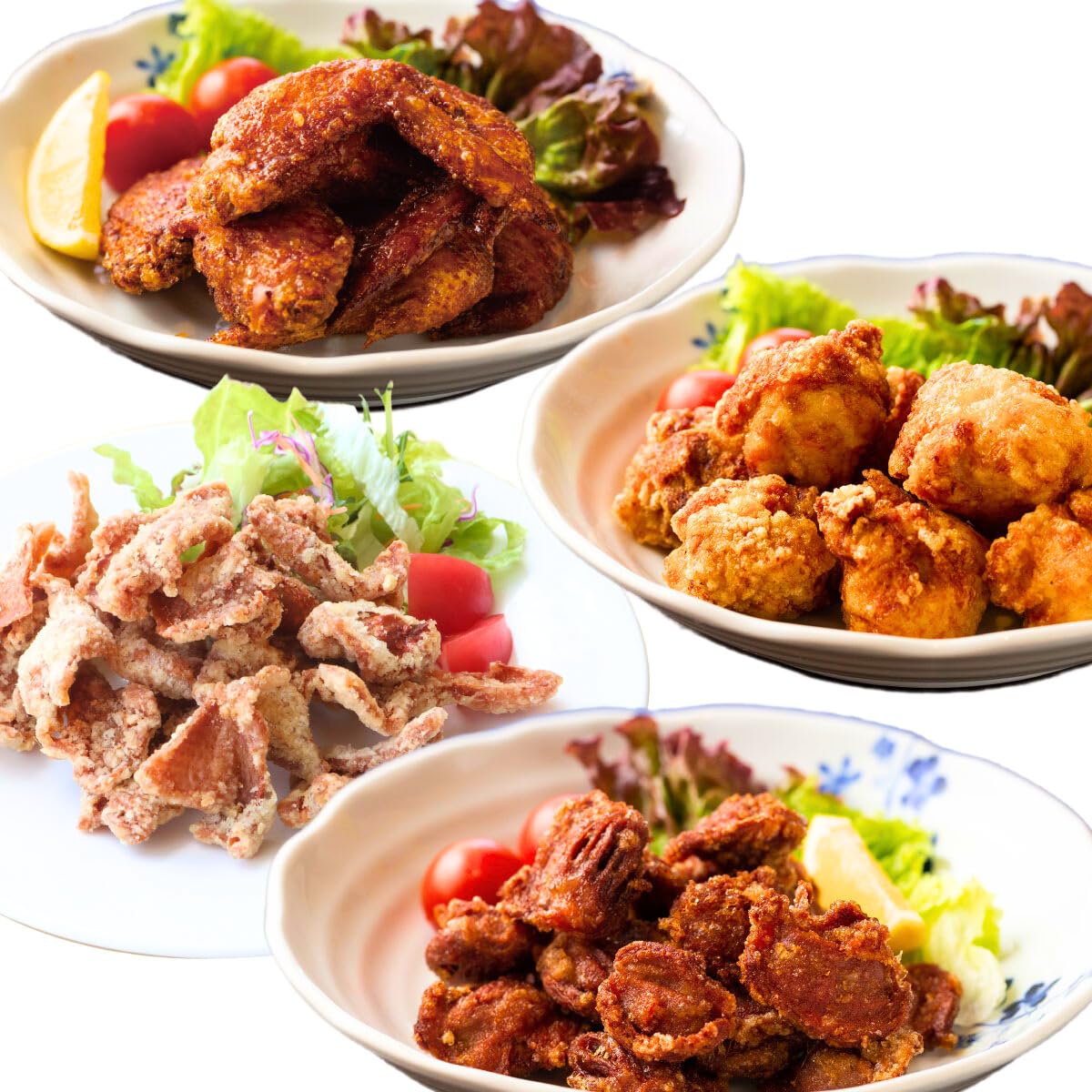 居酒屋八蔵 国産 唐揚げ 冷凍 4種 もも むね 手羽先 鶏皮  砂ずり からあげ 自然解凍 で食べれる レンジ調理 唐揚げグランプリ金賞受賞店