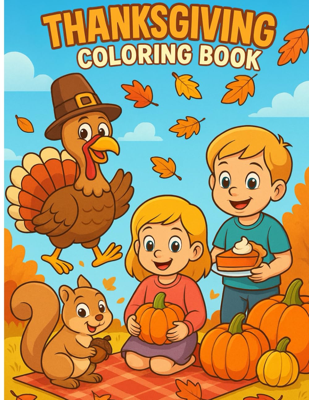 Thanksgiving Coloring Book: Fun Holiday Coloring for the kiddos
