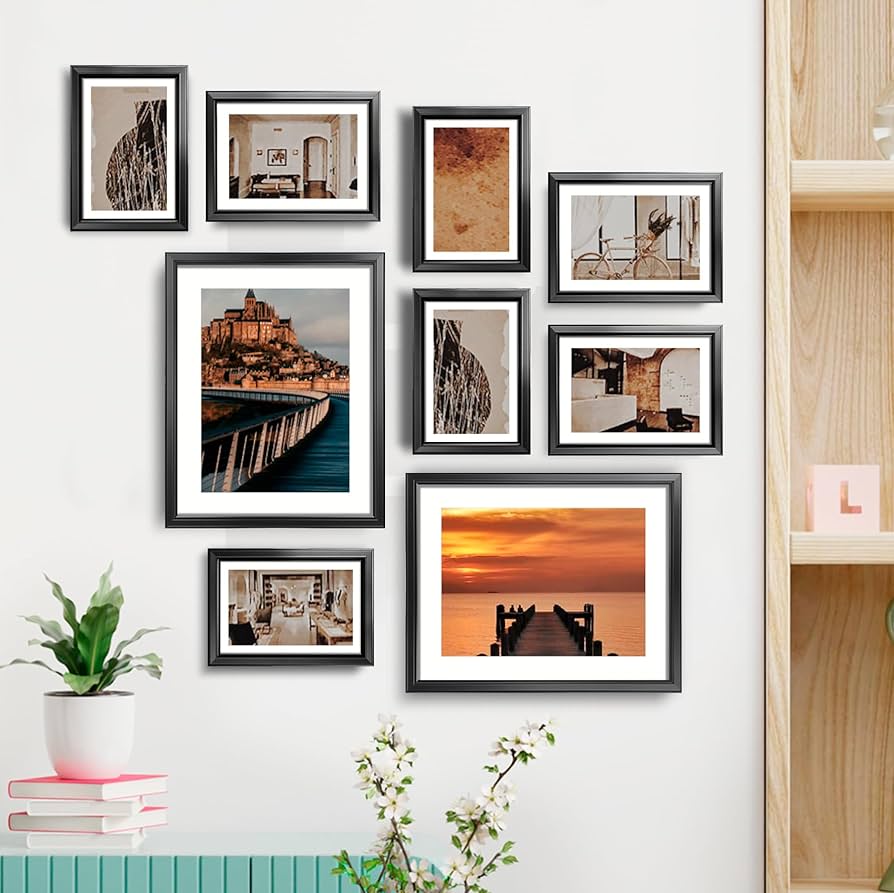 ラヴィページ Amazon.com - LaVie Home 4x6 Picture Frame Set of 6, Display