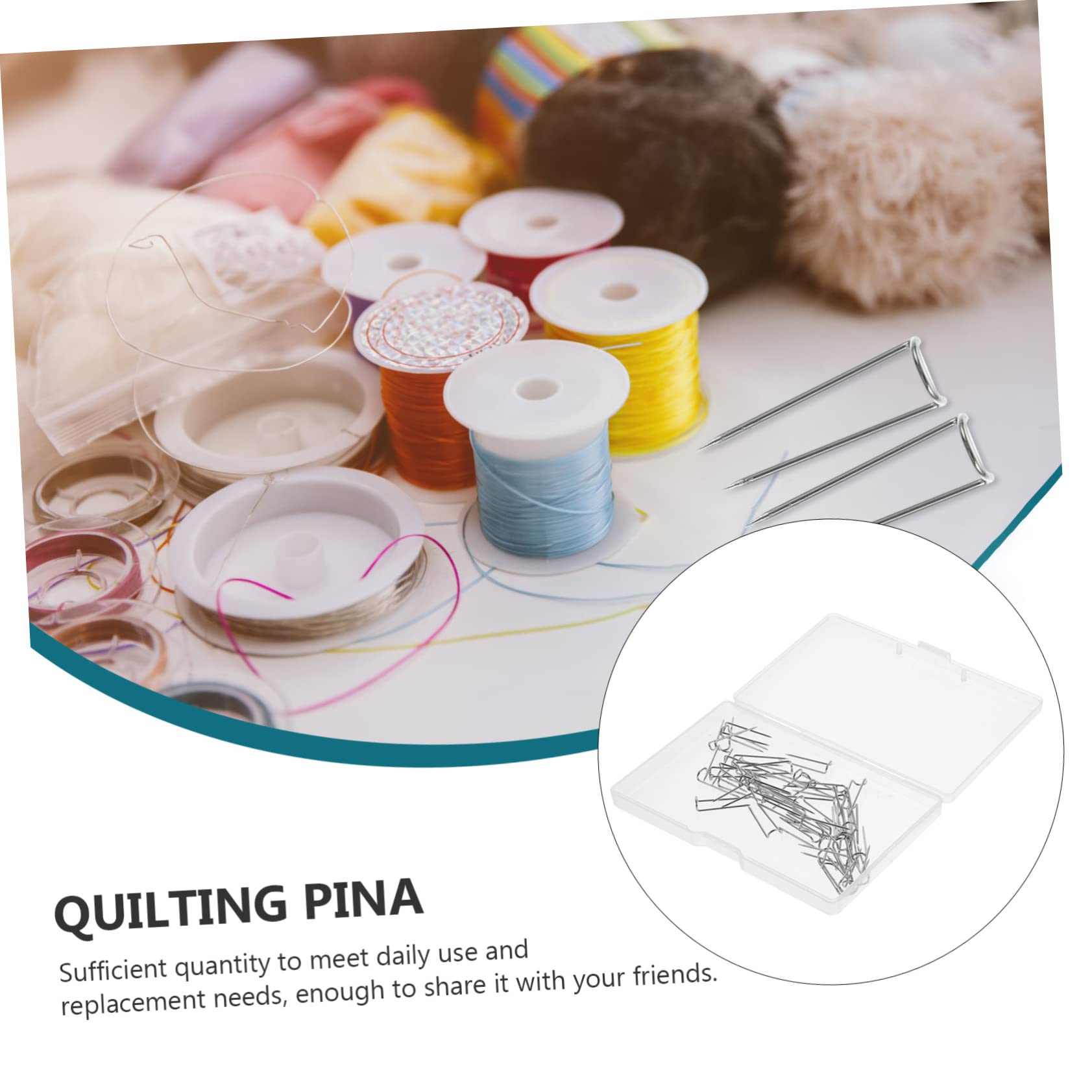 DOITOOL 200pcs U-Shaped Patchwork Needle Sewing Corsage Pins Solid Sewing Supplies for Decorative Projects