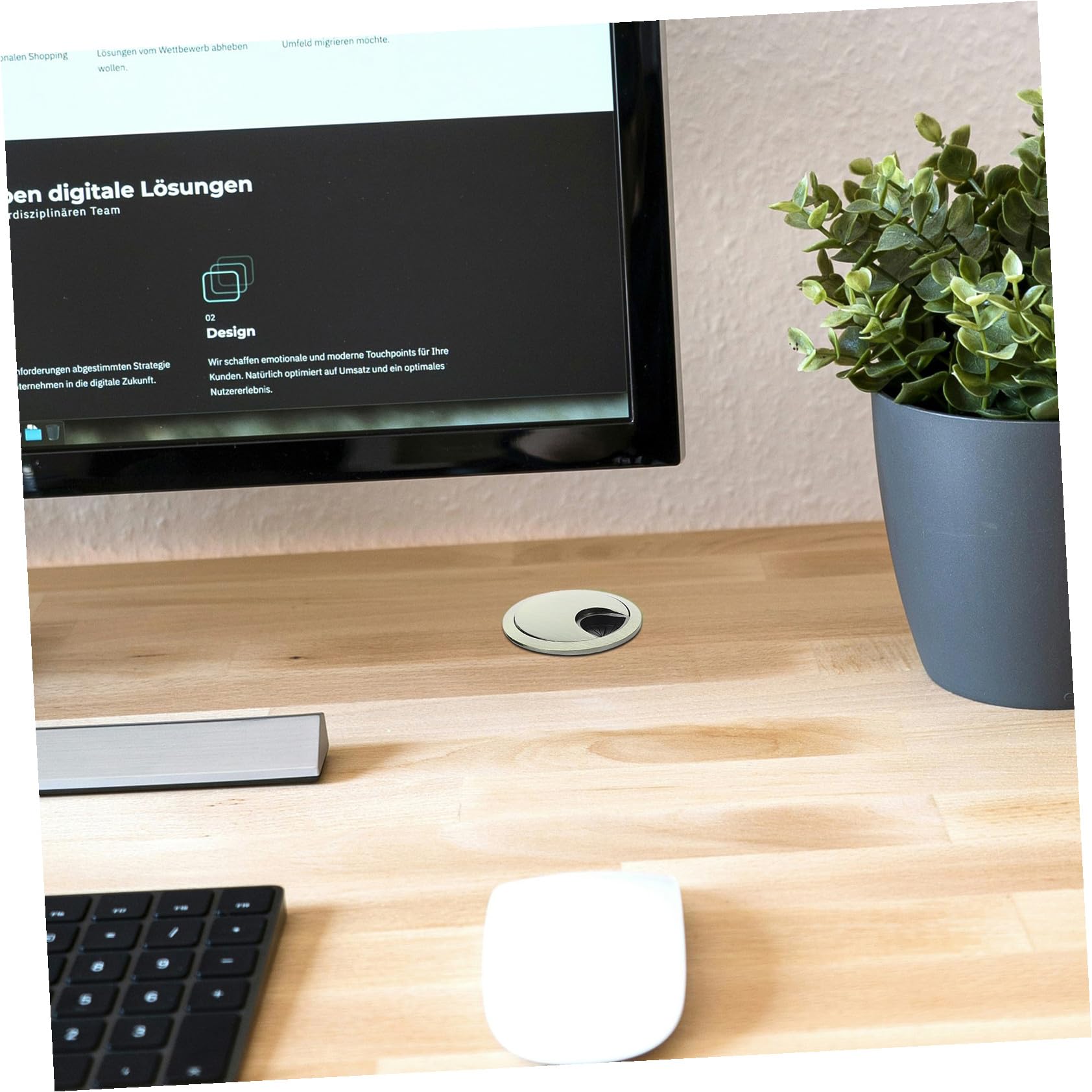 OSALADI 10stücke Runde Kabeldurchführungen Für Saubere Desktop-kabelorganisation Elegantes Design Zur Effektiven Versteckung Von Kabeln Einfache Installation Für Jeden Arbeitsplatz