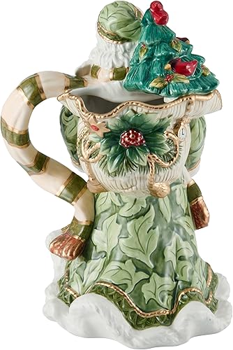 Miniatura 2 de Fitz and Floyd Holiday Home - Jarra de Santa verde, 48 onzas