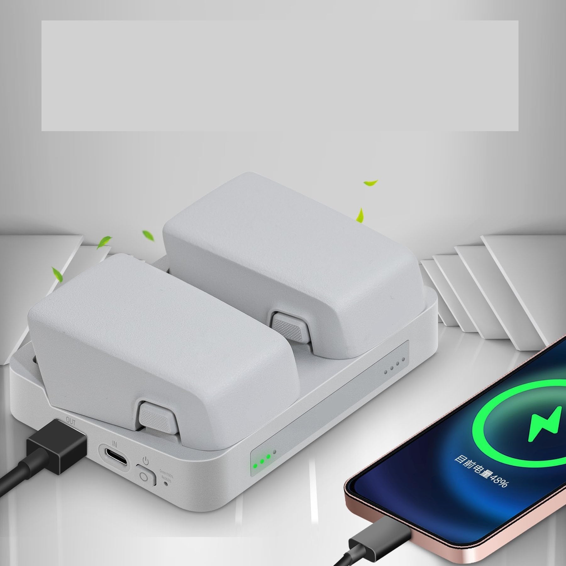 Compatibile con DJI Flip Hub Ricarica Batteria 2 Vie