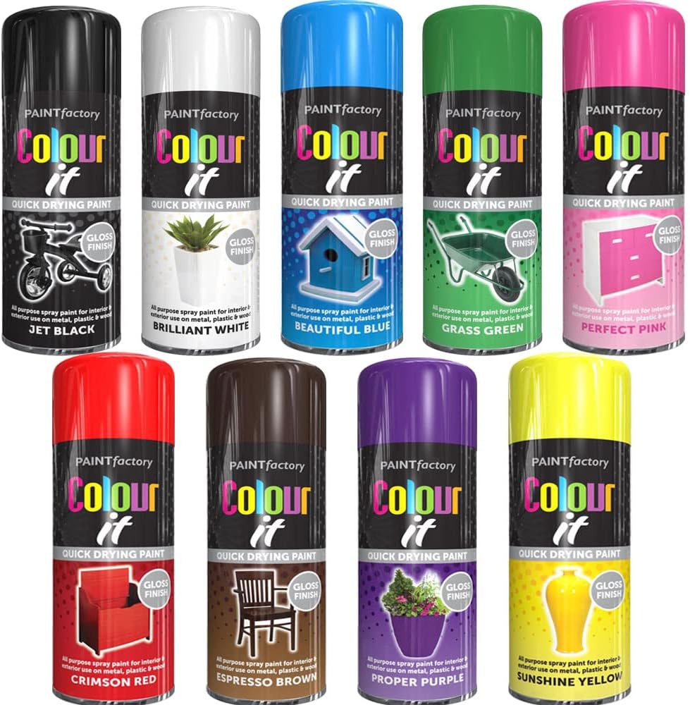 Classic Signature 9 Can Mix Color Gloss Finish All Purpose spray