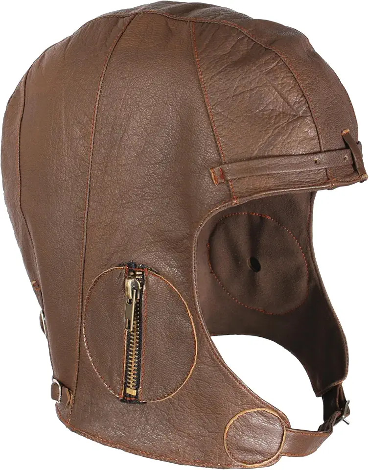 Rothco Capacete de piloto de couro estilo Segunda Guerra Mundial, M/G