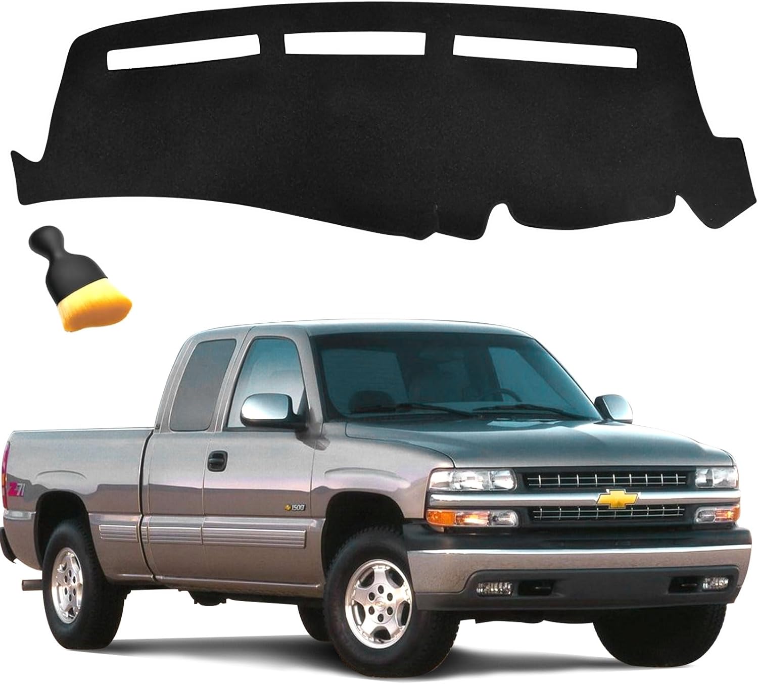 GZSH Dash Cover Mat fit for Dodge Ram 1500 2500 3500 2019-2026 with Dust Brush |Easy to Install| |Full Cover| Dodge Ram Dashboard Cover