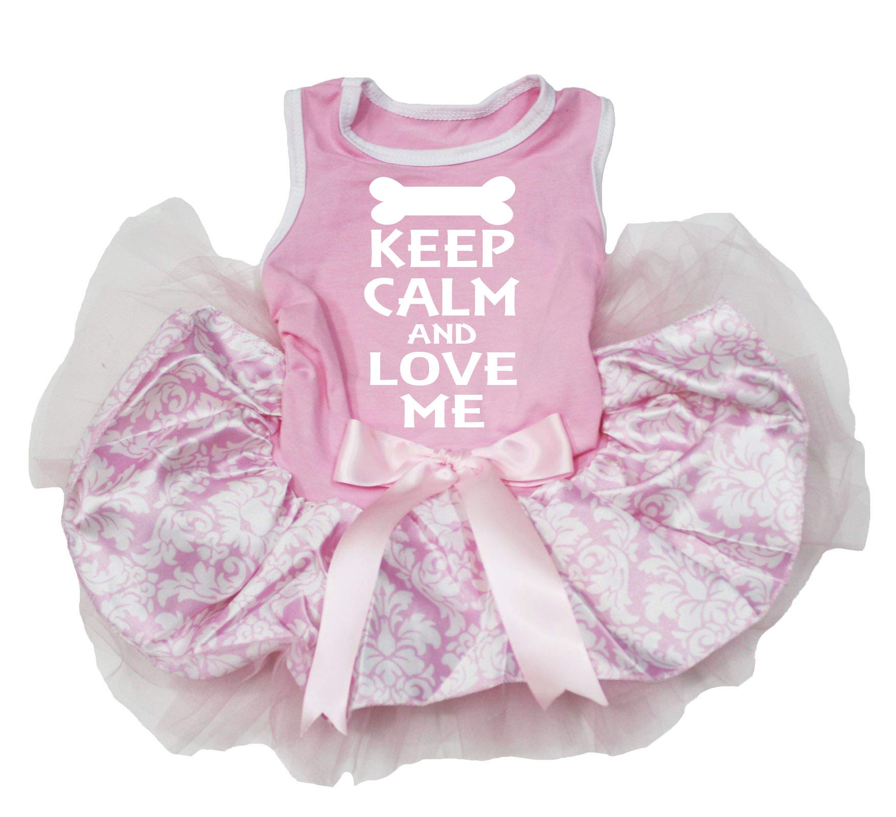 Robe rose pour chiot Keep Calm Doggie Style Store XS vêtement chien