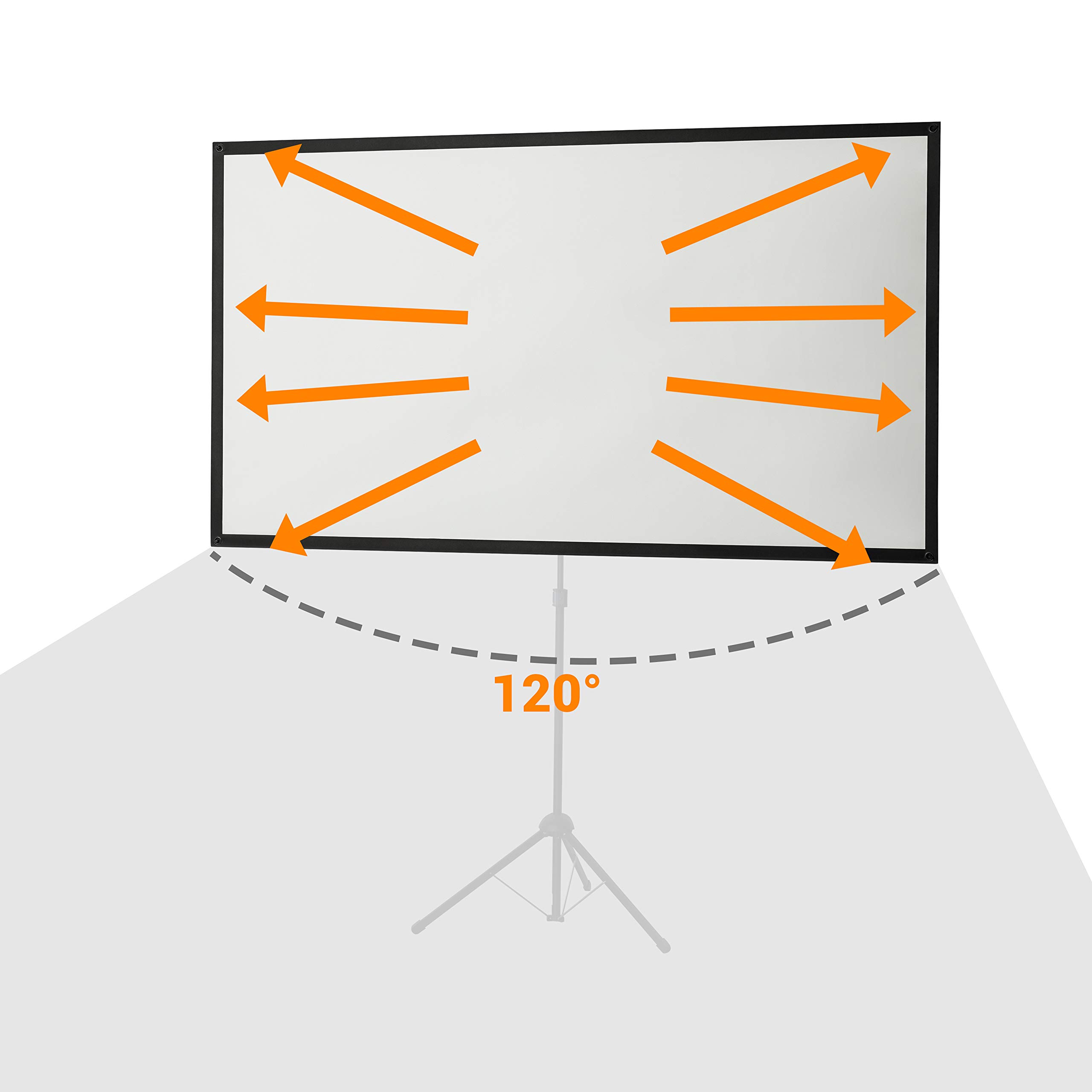 celexon 80" Tripod Projector Screen Ultra Lightweight, 43 Format, 11