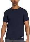 PUMA Men's 4 Pack Cotton Crewneck Short Sleeve T-Shirt