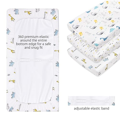 Miniatura 5 de VYPERX Funda de muselina para cambiador, ultra suave, transpirable, bohemio, lavable a máquina, para cambiador estándar de 16 x 32 pulgadas, paquete