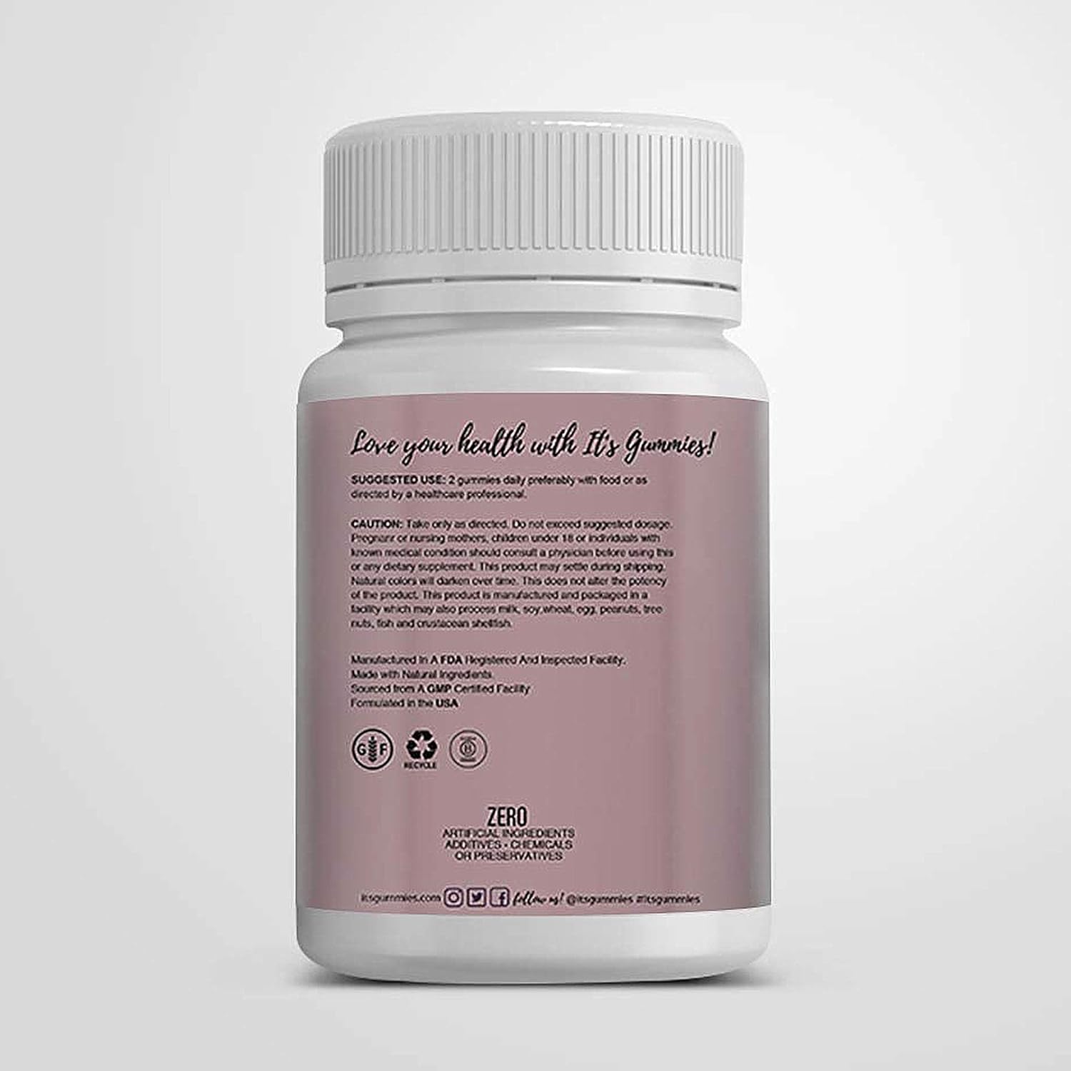 Biotin Vitamin Gummies for Hair, Skin, Nails - 60 Count – Rich in Biotin, Folic Acid, Vitamin C, Vitamin B6 Natural Vegetarian Dietary Supplement for Men and Women – It’s Gummies : Health & Household