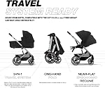 Cybex Balios S Lux 2 Stroller - Front or Parent Facing Seat, All-Terrain Wheels and Front Wheel Suspension, One-Pull Harness, One-Hand Fold, Extra Large Storage Basket - Silver Frame/Moon Black Seat