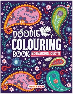 Doodle Colouring Book - Motivational Quotes - Age 4 - 99 - Gift to children for painting, drawing and colouring - Colourin Price In India