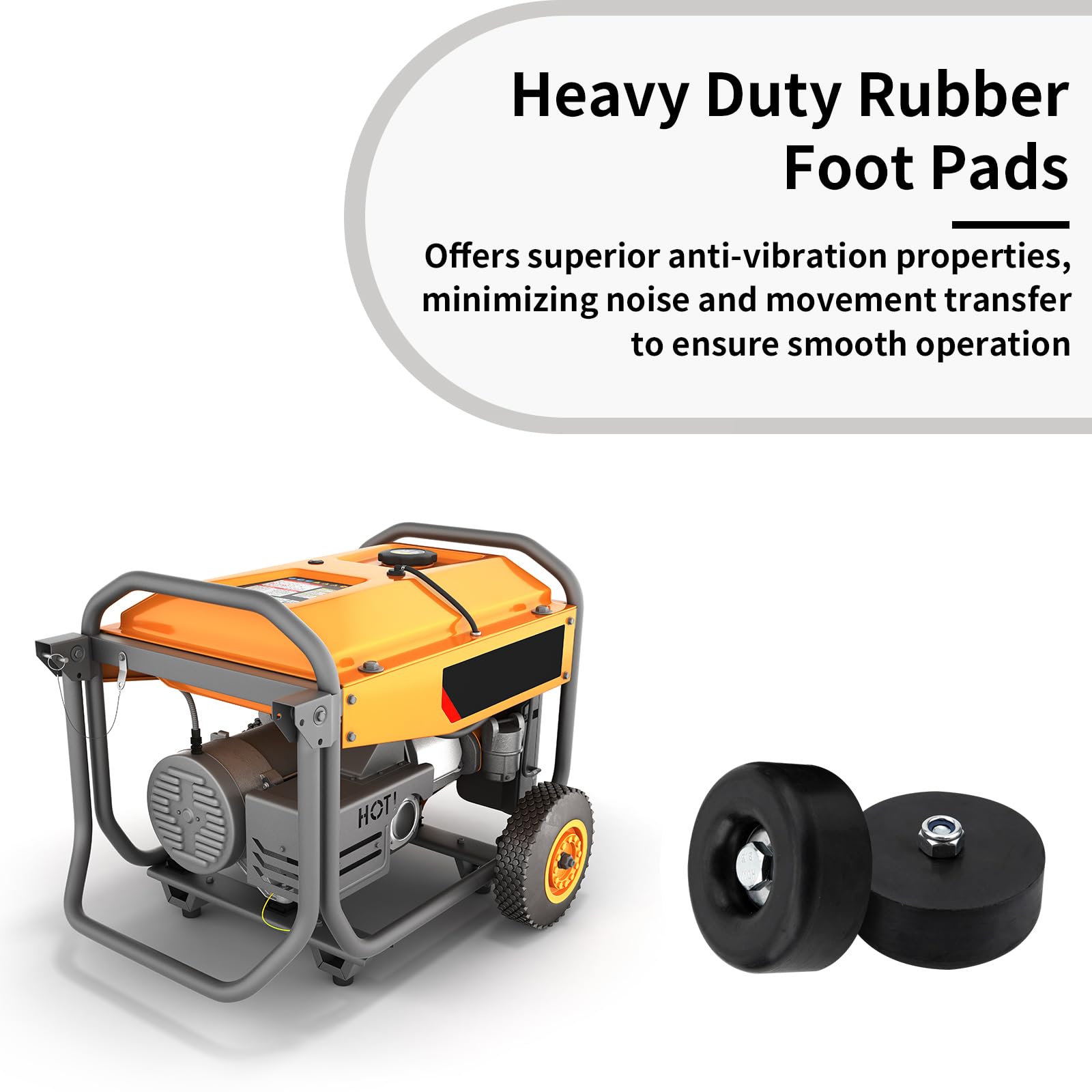 Anti Vibration Rubber Feet - Reduce Noise & Protect Equipment -2