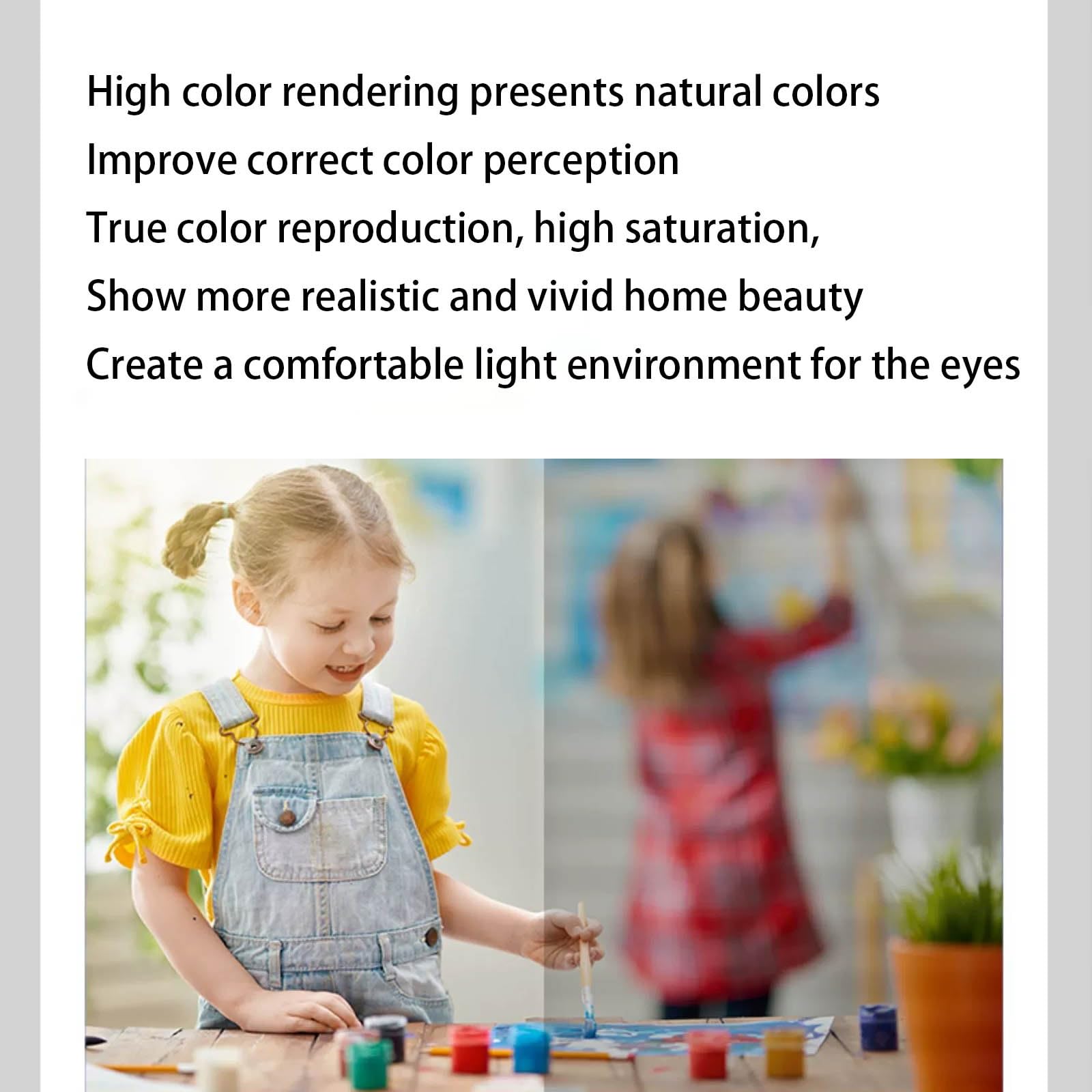 Flush Mount LED Ceiling Light Fixture With Remote Control, 24W 12In Bedroom Lights For Ceiling