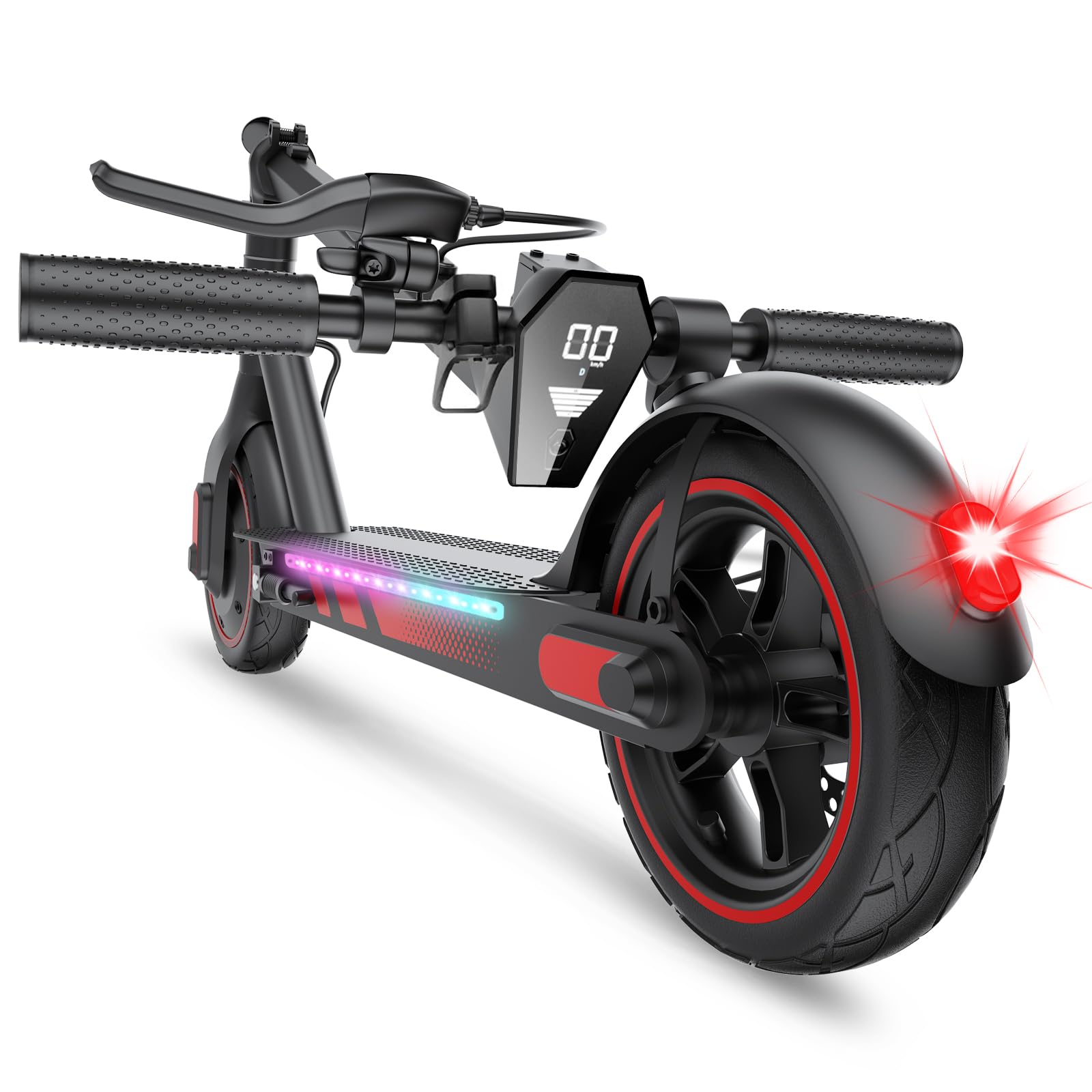 Aimittie Monopattino Elettrico per Adulti,Pneumatici 8.5/10",Motore Potente 350/500W, Autonomia fino a 35/38/45km,Velocità Massima 25km/h,Doppia illuminazione e doppio sistema frenante