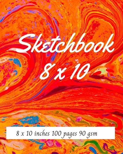 Sketchbook 8x10 - Artist Mixed Media Sketch Pad - Drawing Paper for Drawing or Painting - Perfect for Sketching, Doodling, Writing: Sketch Journal For ... Drawing, Painting - 100 Sheets - 8x10 inches