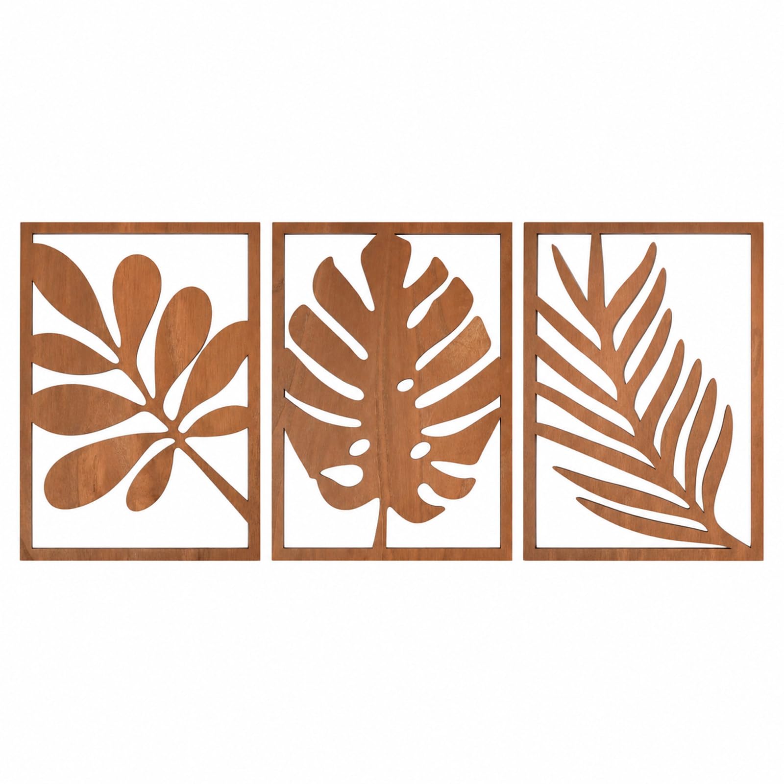 3Pcs 3D Wooden Wall Art, Wall Decoration for Living Room Wall Art Decor