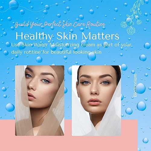 Miniatura 7 de BioKorium Crema hidratante de agua para la piel en gel antienvejecimiento ultra hidratante con semilla de uva CoQ10 Vitamina B5 Vitamina E