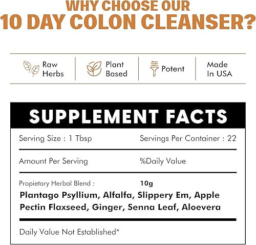 Miniatura 2 de Easey Sweep Colon - Limpieza de 10 días para mujeres y hombres, limpieza intestinal suave, para peso y apoyo digestivo, desintoxicación de hierbas,