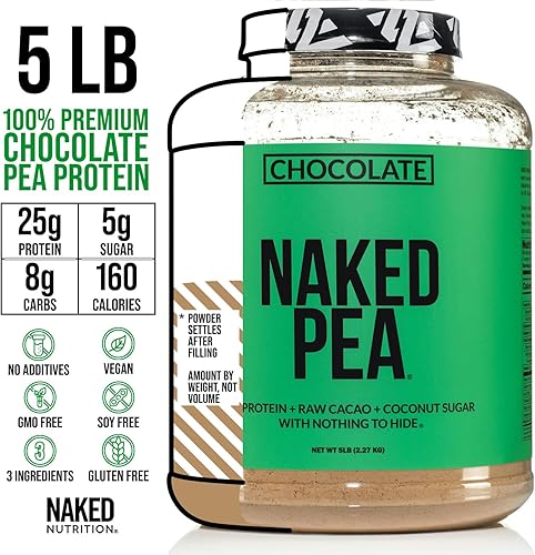 Miniatura 3 de Naked Nutrition - Proteína de chícharo aislado de granjas norteamericanas 5 libras