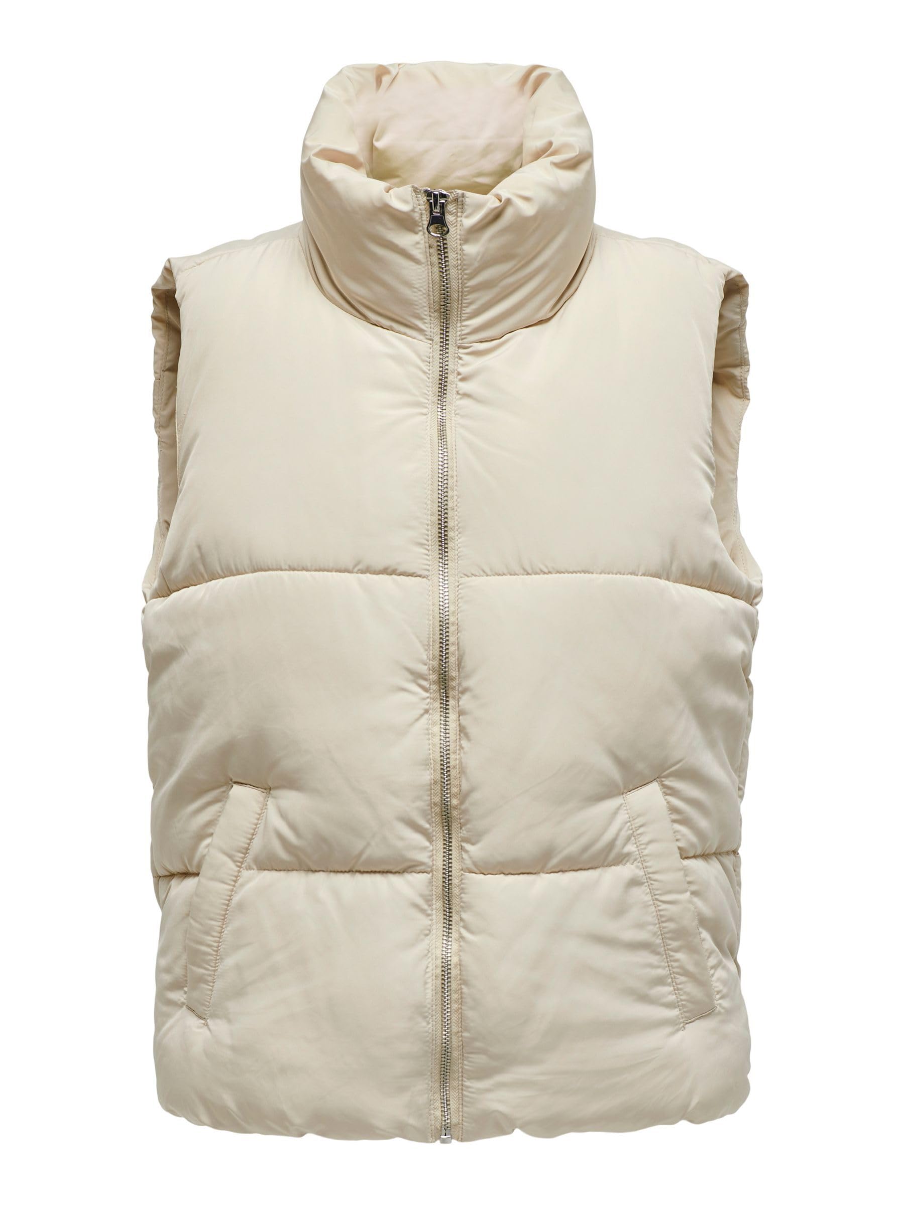 JACQUELINE DE YONG Women's Jdynewerica OTW Noos Short Waistcoat Vest, Moonbeam, S