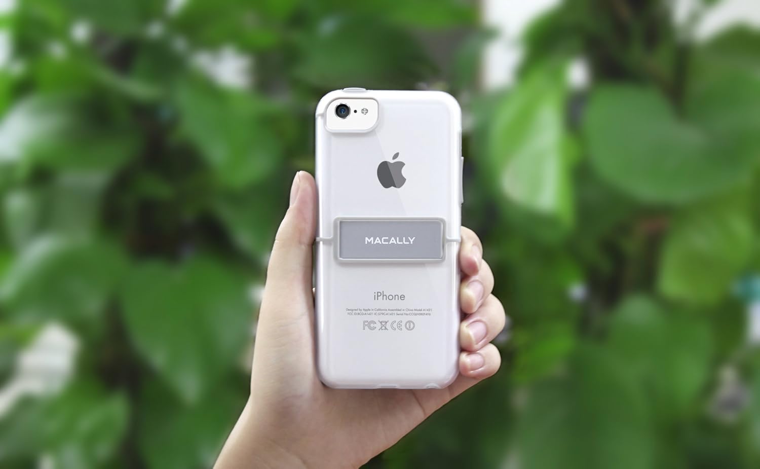 Macally KStand Case with Stand for iPhone 5C (Grey) 17982