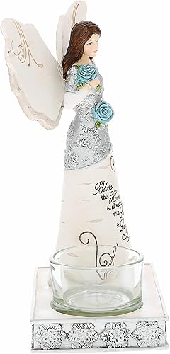 Miniatura 7 de Pavilion - Bless This Home - Figura de ángel de 6.75 pulgadas, portavelas religioso, mejor amigo, Dios Jesús, amante, cristiano, regalo de