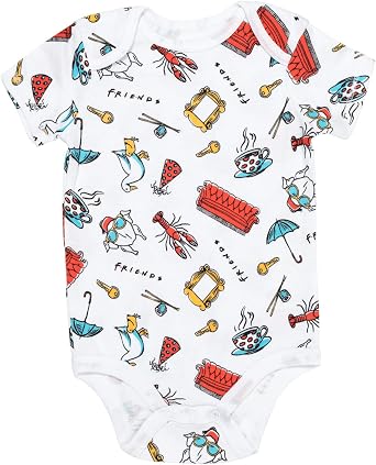 FRIENDS 3 Pack Short Sleeve Bodysuit