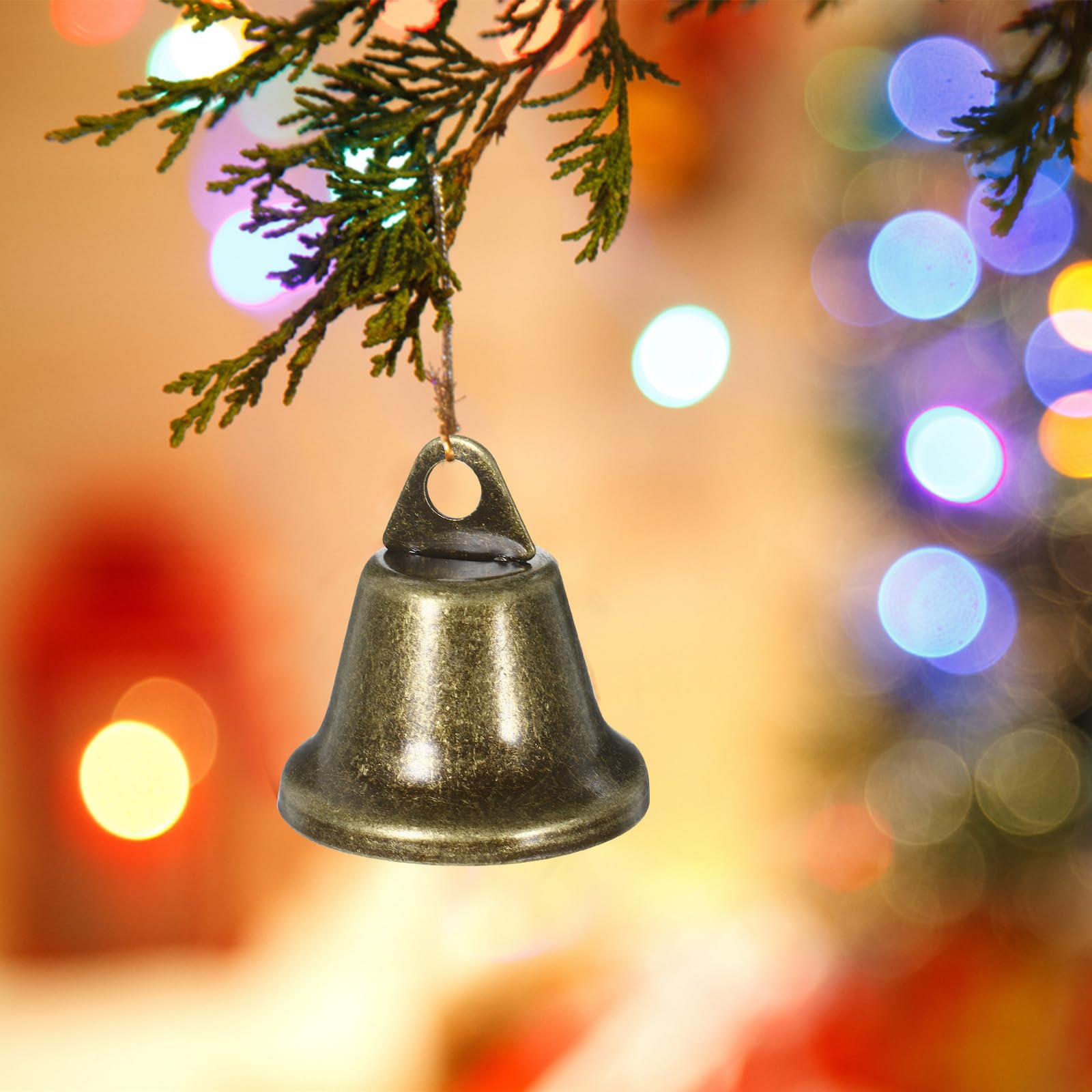 Beaupretty 100 Unidades Campanas Decorativas DIY de Hierro para Navidad,