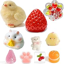 10PCS Taba Squishy Toy Kits, Squeeze Soft Fidget Toys, Stress Relief Novelty for Anxiety, Perfect for Stress and Anxiety Relaxing Toy