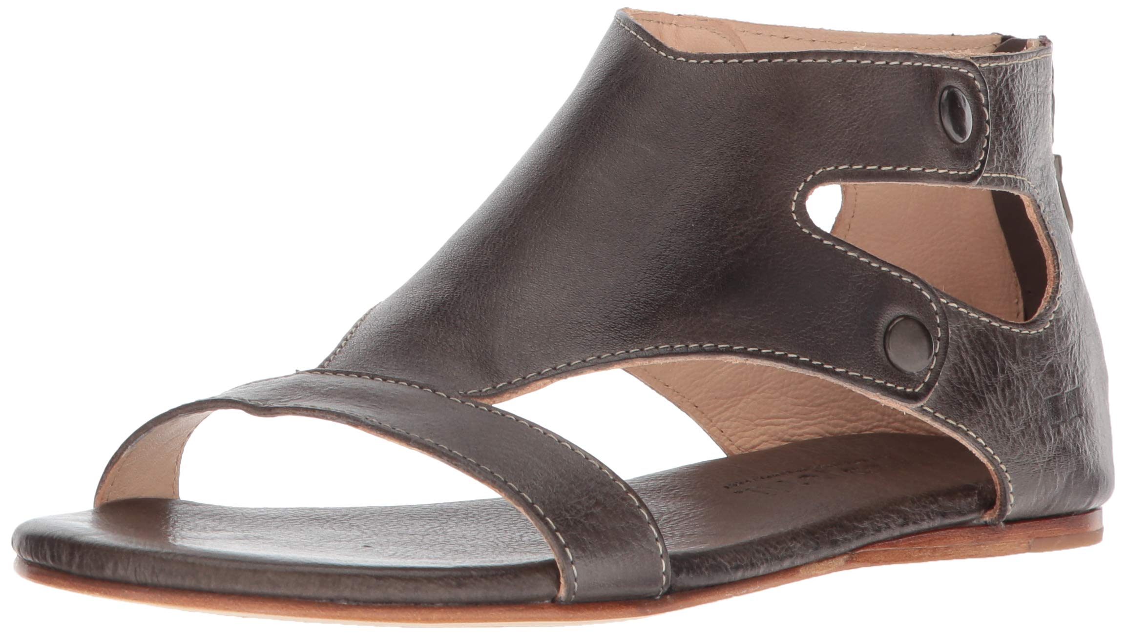 Soto Womens Sandals Leather Dress Sandal Flat With Zipper Closure |  Desertcart Aruba