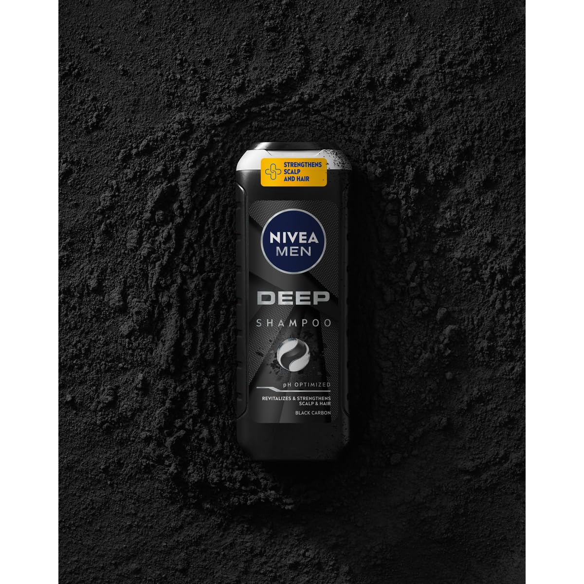 NIVEA MEN DEEP Oczyszczający Szampon do Włosów dla Mężczyzn z Czarnym Węglem 500 ml